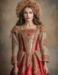 Russian Fancy Dress Female face swap