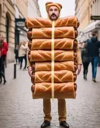 Sausage Roll Fancy Dress face swap