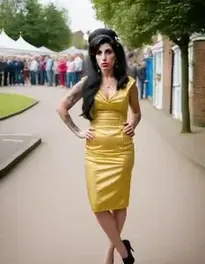 Amy Winehouse Fancy Dress face swap