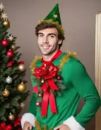 Christmas Tree Fancy Dress face swap