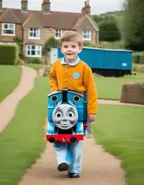 Thomas The Tank Engine Fancy Dress face swap