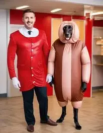 Sausage Fancy Dress face swap