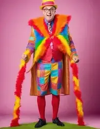 Timmy Mallett Fancy Dress face swap