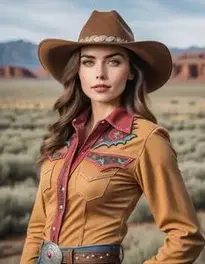 Cowgirl face swap