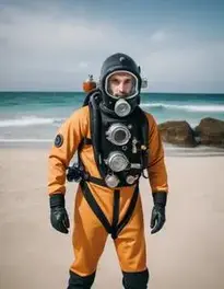 Adult Deep Sea Diver face swap