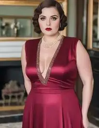 1920s Gangster Lady Plus Size face swap