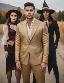 Trio Halloween face swap