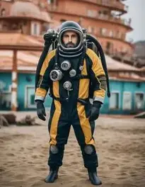 Adult Deep Sea Diver face swap