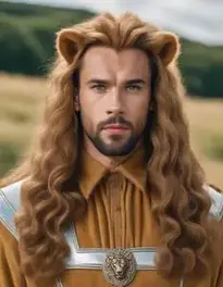 Cowardly Lion Adult face swap
