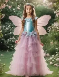 Garden Fairy Costume Girl face swap