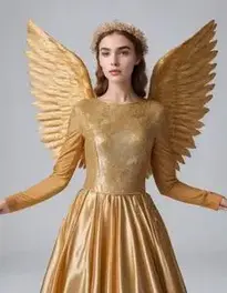 Golden Angel Woman face swap