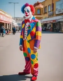 Jumbo Clown Costume Shoes face swap
