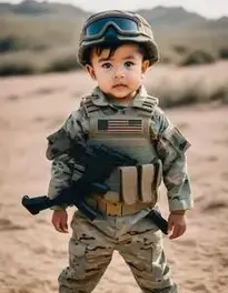 Midnight Navy Seal Child face swap