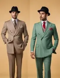 Pin Stripe Gangster Suit face swap