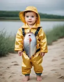 Future Fisherman Infant Toddler face swap