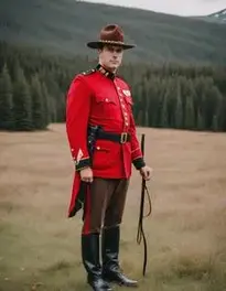 Man Canadian Mountie RCMP face swap