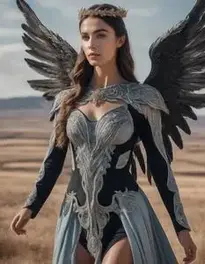 Onyx Angel Woman face swap