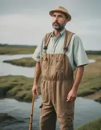 Fisherman Kit Costume Man face swap