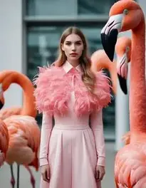 Flamingo face swap