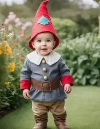 Gentle Hearted Garden Gnome Toddler face swap