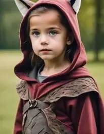 Hooded Huntress Kid face swap