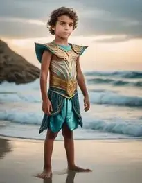 Kid Poseidon face swap