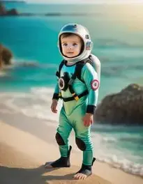 Kid Sunny Scuba Diver face swap