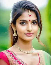 Beautiful Indian Woman, face swap