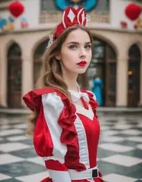 Girl Miss Wonderland face swap
