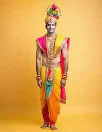 God Krishna Fancy Dress For Men, face swap