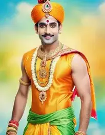 God Krishna Fancy Dress For Men, face swap