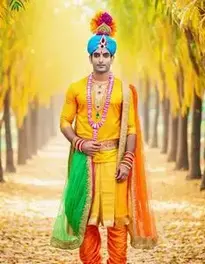 God Krishna Fancy Dress For Men, face swap