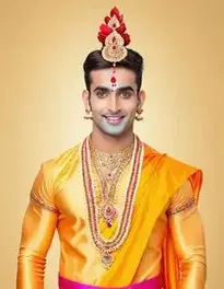 God Krishna Fancy Dress For Men, face swap