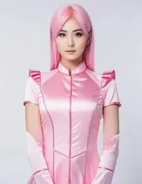 Electric Lady Cosplay face swap