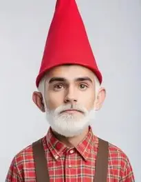 Men Gnome face swap