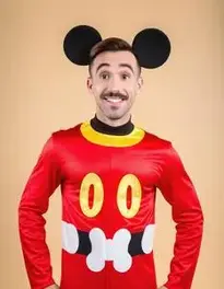 Mickey Mouse Costume Adult Men face swap