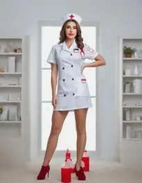 Woman Love Shot Nurse face swap