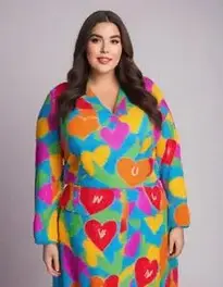 Plus Size Peace And Love face swap