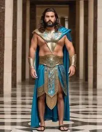 Poseidon Costume Plus Size Man face swap