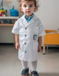 Raving Mad Scientist Kid face swap