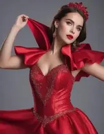Scarlet Singer Costume Woman face swap