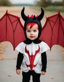 Toddler Adorable Devil face swap