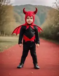 Toddler Devil Suit face swap