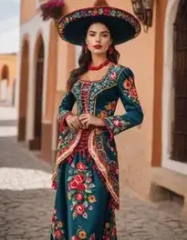 Woman Flirty Mariachi face swap