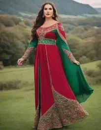 Woman Plus Size Emerald Maiden face swap