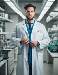 Plus Size Man Mad Scientist face swap