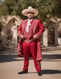 Plus Size Mariachi Costume Man face swap