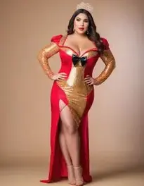 Plus Size Miss Cookie face swap