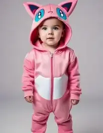 Pokmon Jigglypuff Hooded Jumpsuit Classic Kid face swap