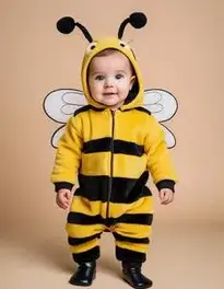 Posh Peanut Infant Beatrice Bumble Bee face swap